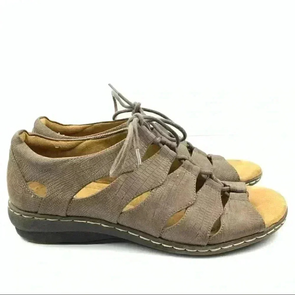 Natural soul flats sz  7 37 Beatrice brown leather - Picture 12 of 12